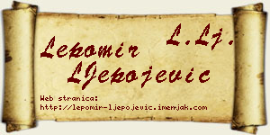 Lepomir LJepojević vizit kartica